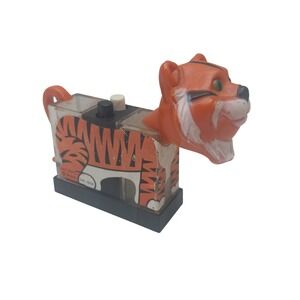 1974 Whirley Industries Advertising Push Button Tiger Salt And Pepper‎ Shaker